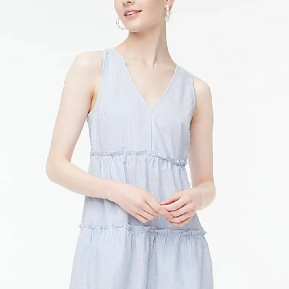 J. Crew Seersucker Dress - new! never worn. - Picture 1 of 4